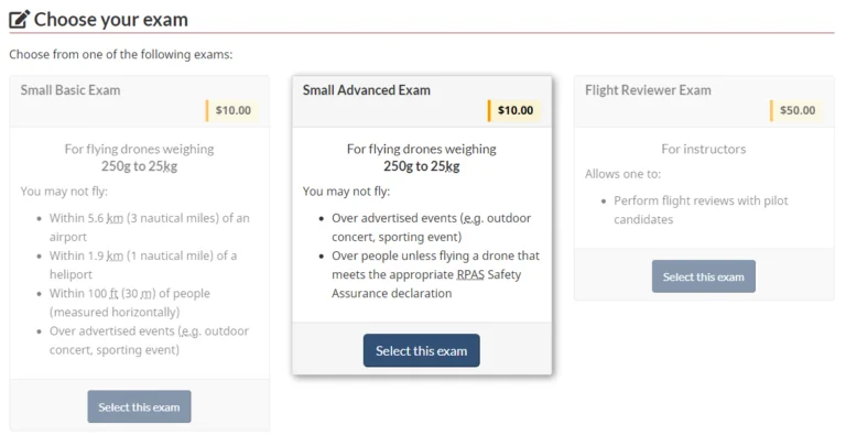 Transport Canada Small Advanced Exam