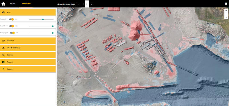 Monitoring the pit, crusher and piles in a gravel mining operation