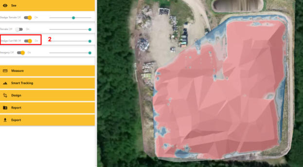 Visualize Design Cut Fill In Civil Tracker