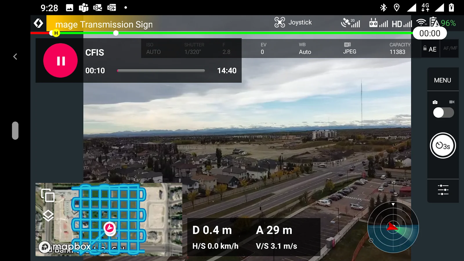 Observing your mission using the app